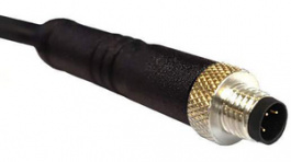 PXPTPU05FIM04ACL010PUR, Разъем: M5; вилка; "папа"; 60В; IP67; PIN:4; провода; 1м; 1А; прямой, Bulgin