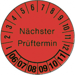 PRP 25-22-RT-17 [6 шт], Test labels red 2012...2017 PU=6 ST, Marking