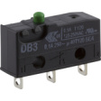 DB3C-A1AA Micro switch 0.1 A Plunger Snap-action switch 1 NO+1 NC