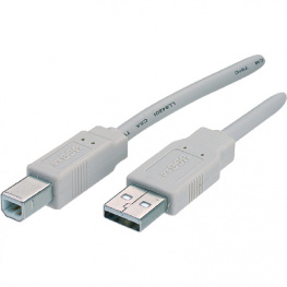 CC-8012-15, USB 2.0 cable 4.5 m Light Grey, Maxxtro