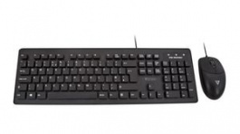 CKU700UK, Keyboard and Mouse, CKU700, UK English, QWERTY, Cable, V7
