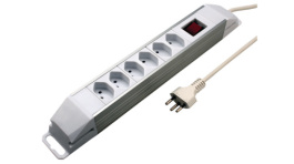 207700226S, Multiple socket outlet, 6xJ (T13), 2 m, Steffen