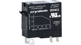 ED24D3, Реле: полупроводниковое; Uупр:3?15ВDC; 3А; 24?280ВAC; панелька, Sensata