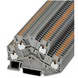 3209604, PTTBS 2,5 double-level terminal block, 0.14...2.5 mm2 24 a grey, Phoenix Contact