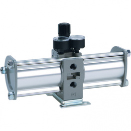 VBA10A-F02, Pressure Amplifier, 0.1...1.0 MPa, +2...+50 °C, Rc1/4, SMC PNEUMATICS