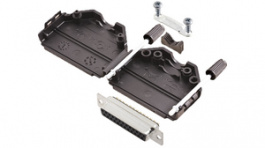 DPPK25-BK-DBS-K, D-Sub socket kit 25P, Encitech Connectors