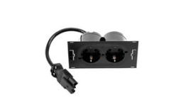 929.010, Desk Outlet DUE 2x DE Type F (CEE 7/3) Socket - GST18i3 Plug 200mm, Bachmann