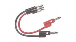 3957, Test Lead, BNC Socket - 2x Banana Plug, 136.5mm, Brass, Pomona