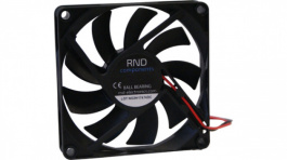 RND 460-00018, Brushless Axial DC Fan, 80 x 80 x 15 mm, 12 V, 1.80 W, RND Components