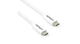 TBLT3MM2MW, USB Cable Thunderbolt 3 Plug - Thunderbolt 3 Plug 2m White, StarTech.com