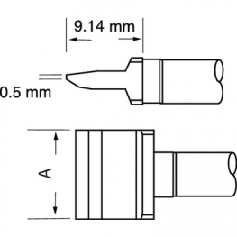 SMTC-060, Rework Cartridge Blade 10 mm 330 °C, Metcal