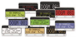 EA DOGM081S-A, Dot matrix LCD display 11.97 mm 1 x 8, Electronic Assembly