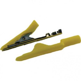 MA 1 CRIMP GELB / YELLOW, Crocodile clip diam. 2 mm yellow, SKS Kontakttechnik