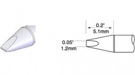 UFC-7CH5112S, Soldering Tip Chisel 1.2mm, Metcal