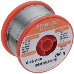 KRISTALL 400, 810579, Solder wire Sn60/Pb40 250 g 0.50 mm, Stannol