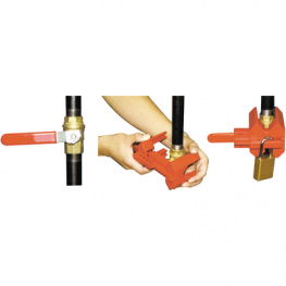 800110XXX, Small Prinzing Ball Valve Lockout, Brady
