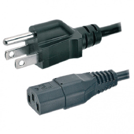 PB-406-06-G, Mains cable USA Male Open 1.8 m, Maxxtro