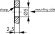 24 MCX-75-2-1 Chassis female connector MCX, straight 75 Ohm