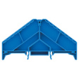 BZT PRV8 BL 35X7.5 Marker holder Levels = 8, Connections = 16, 65.6 x 10.2 x 120 mm blue