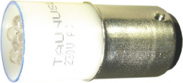 166K 13 2315 EB, LED indicator lamp BA15d 230 VAC, Taunuslicht