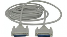 RND 765-00041, D-Sub Cable 25-Pin Male-Male 6 m Grey, RND Connect
