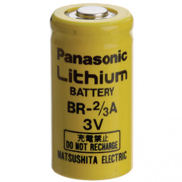 BR 2/3AN, Батарея: литиевая; 3В; 2/3A,2/3R23; O17x33,5мм; 1200мАч, Panasonic