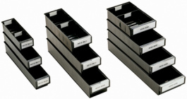 5020-4ESD, ESD storage bin 186 x 500 x 82 mm, Treston