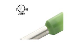 RND 465-00543 [100 шт], Bootlace ferrule 16 mm2 green 28 mm pack of 100 pieces, RND Connect