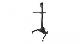 WKSTNCART, Mobile Workstation Cart with Monitor Mount, CPU/PC Holder, Keyboard Tray, 850 x 645mm x 1.4m, 8kg, StarTech.com