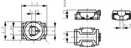 TZY2Z2R5A001R00, Foil trimmer 0.65...2.5 pF 25 VDC, Murata