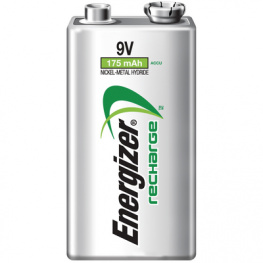 POWERPLUS 9V 175MAH, NiMH rechargeable battery 9V 8.4 V 175 mAh, Energizer