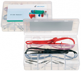 KIT 2400 / MULTIMETER I, Safety Test Lead Set diam. 4 mm, Schutzinger