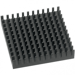 ICK PGA 16 X 16 X 8, Радиатор: штампованный; ребристый; черный; L: 40мм; W: 40мм; H: 8мм, Fischer Elektronik