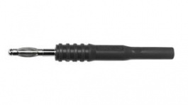 BU-32101-0, Banana Plug, Black, 20A, 1kV, Nickel-Plated, MUELLER