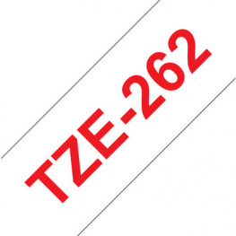 TZE-262, Label Tape 36 mm Red on White 8 m, Brother