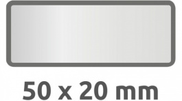 6913, Inventory Labels, 10 sheets/50 labels, 50 x 20 mm, Silver / Black, Zweckform