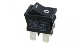 A8L-21-15N2, ROCKER; 2; DPST; ON-OFF; 10A/250ВAC; черный; -25?55°C; Положения:2, Omron