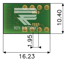 RE903, Laboratory card FR4 Epoxide + chem. Ni/Au, Roth Elektronik