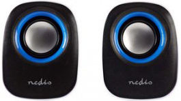 CSPR10020BU, PC Speaker 2.0 12W Blue-White, Nedis (HQ)