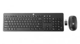 N3R88AA#ABB, Wireless Slim Business Keyboard and Mouse EU Europe/QWERTY USB Black, HP