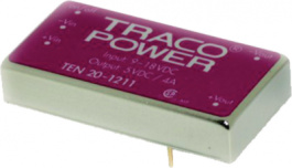 TEN 20-7210WIR, Преобразователь: DC/DC; 20Вт; Uвх:43?160В; 3,3ВDC; Iвых:4500мА, Traco Power