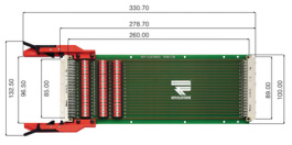RE960C96/2LF, Extender card, 96-pin, Roth Elektronik
