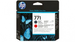 CE017A, Ink Cartridge 771 Black/Red, HP