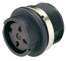 T 3327 000, Гнездо; DIN; "мама"; PIN:4; Конфиг.выводов:240°; пайка; 300В; 5А, Amphenol