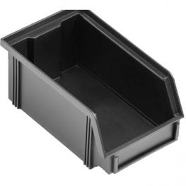 25-303-1015, Storage Bin 350 x 200 x 145 mm, Black, Eurostat