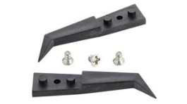 A246CP, Kit of 2 Carbon Peek Tips and 3 Screws Angled/Thin 36mm ESD, Ideal-Tek