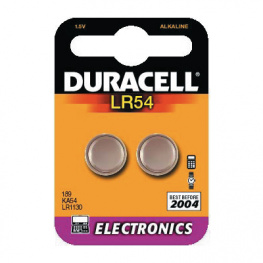 LR54 [2 шт], Button cell battery,&nbsp;&nbsp;Alkaline, 1.5 V, 42 mAh, Duracell
