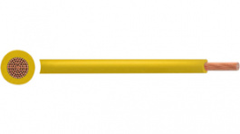 RND 475-00864 [100 м], Flexible Stranded Wire PVC, 4mm², Bare Copper, Yellow, H07V2-K, 100m, RND Cable