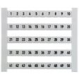 DEK 6 FW 1-50 Marker Numbers 1-50, 5 Stripes white
