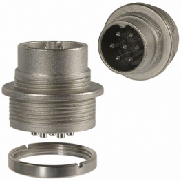 T 3477 000, Appliance plug, c091a 7-pin poles 7 - 360deg. 5 a 300 vac/vdc, Amphenol